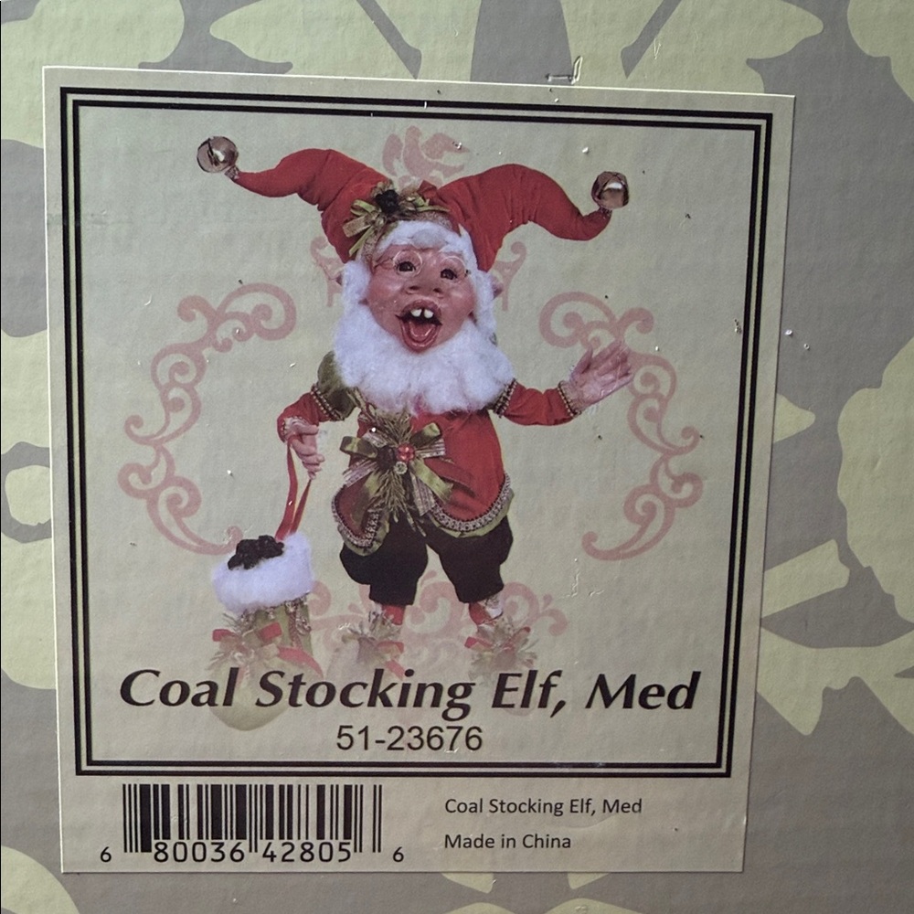 Mark Roberts Christmas Elf with Red and Green Attire - Picture 5 of 5